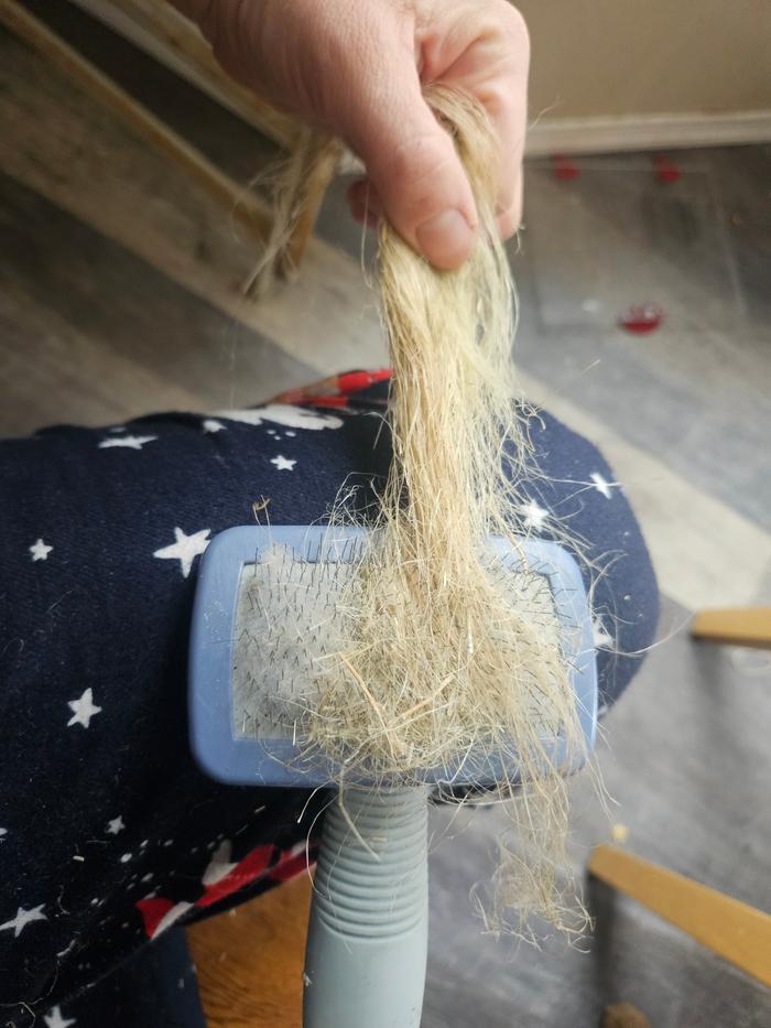 Flax brushing