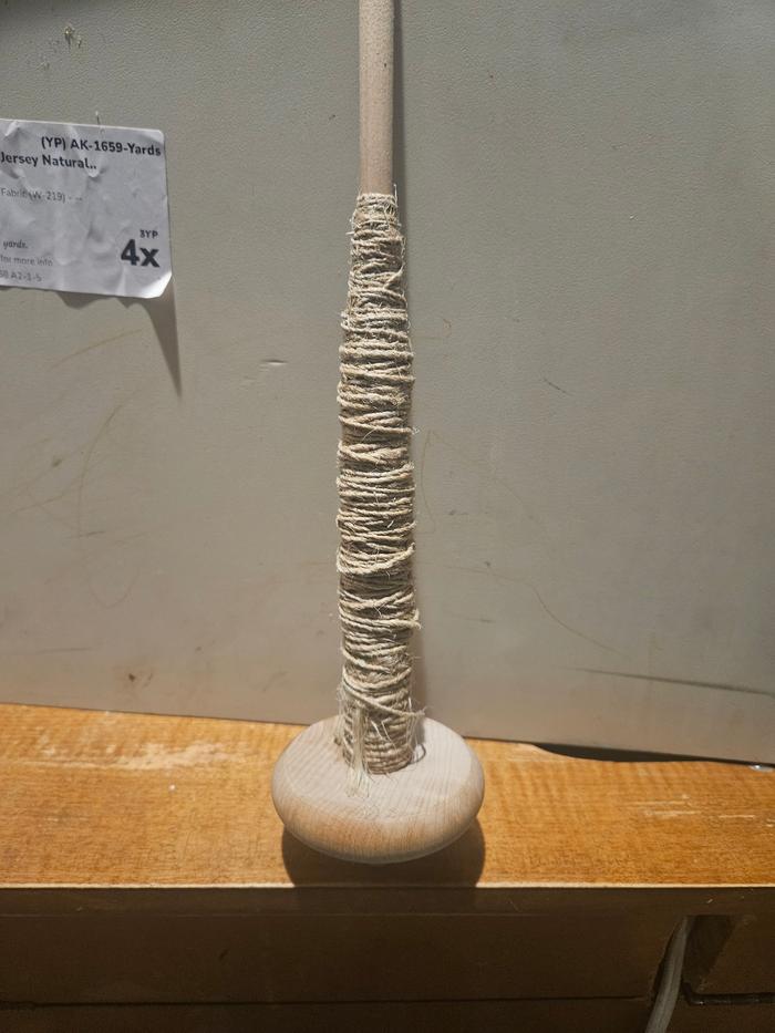 Plied double on a drop spindle