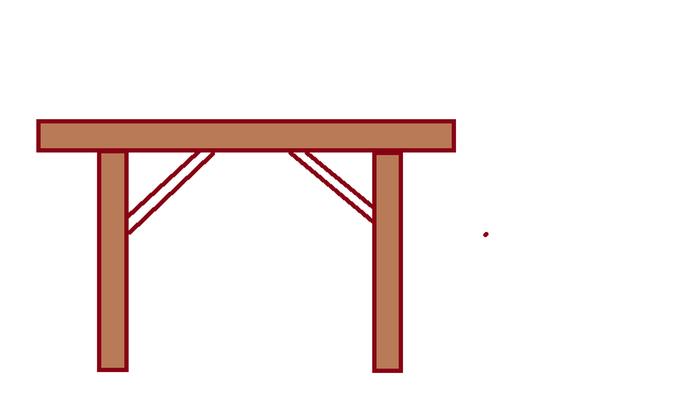 Cant - one shorter, one taller