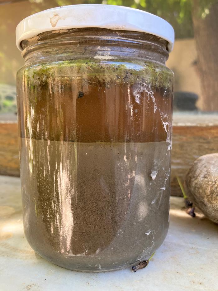 jar test for clay content of soil