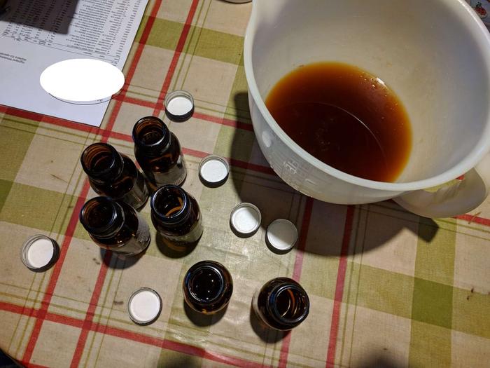 Meadowsweet Tincture and repurposed bottles