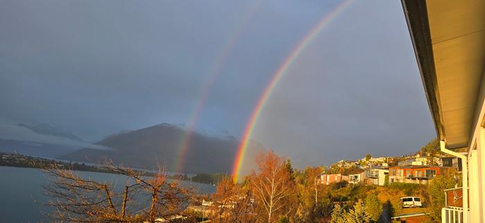 Rainbow taken from our balcony