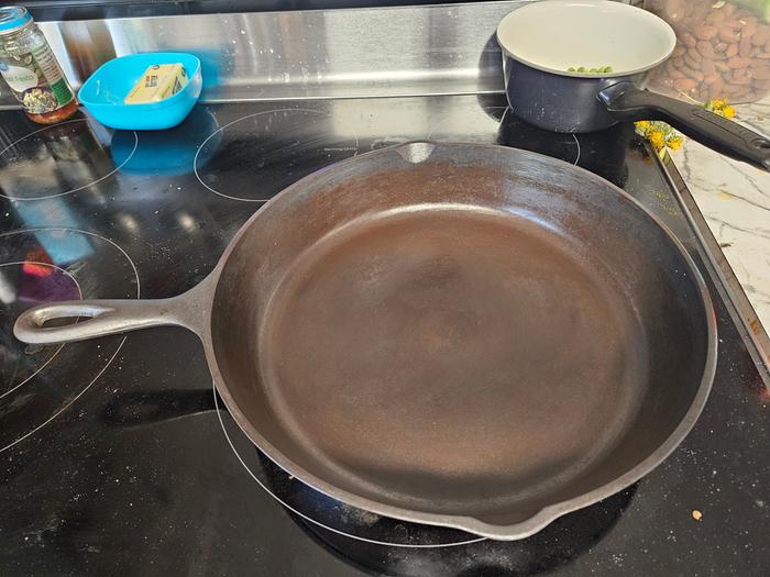 Finished, lovely cast iron