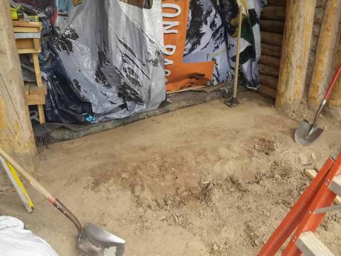 The packed earth foundation
