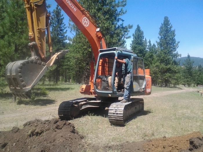 r.j. running the trac ho