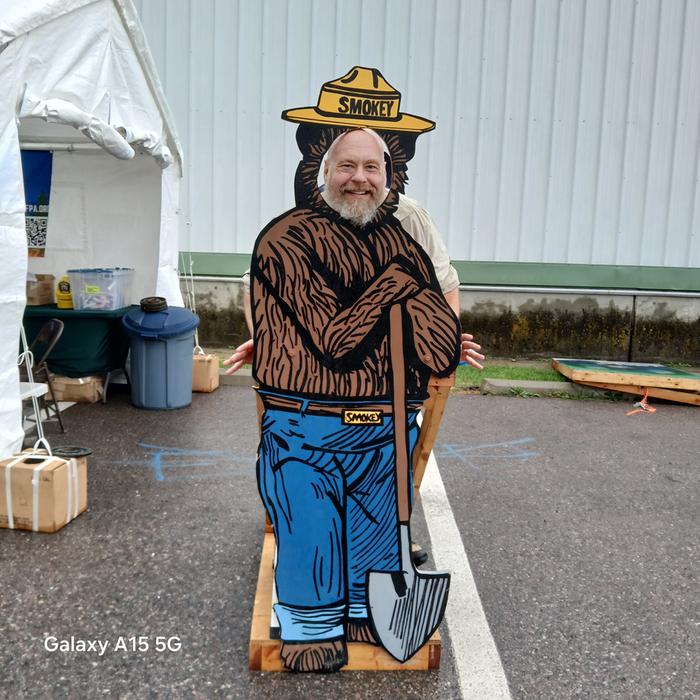 Silly Smokey the Bear photo from the Western Montana State Fair