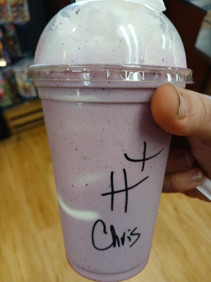 Huckleberry milkshake!!!