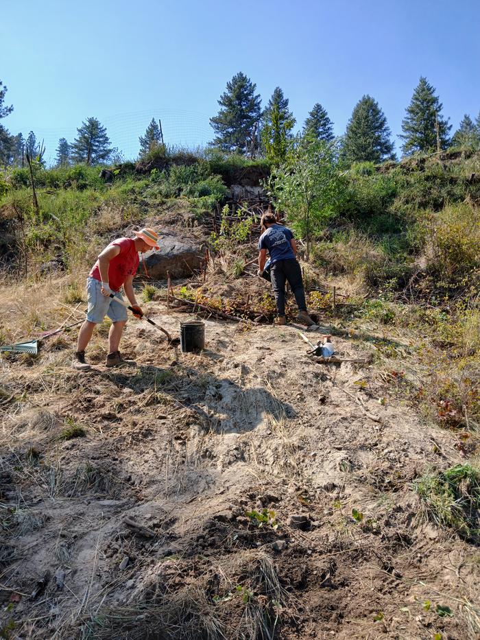 My view from the bottom of the mudslide