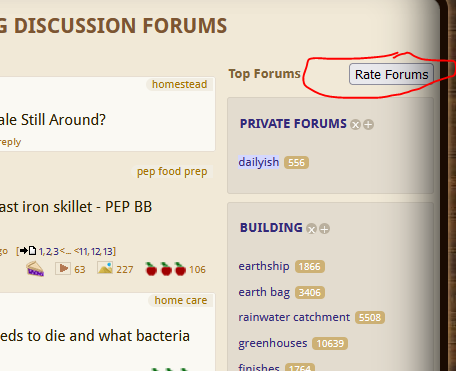 Rate Forums button