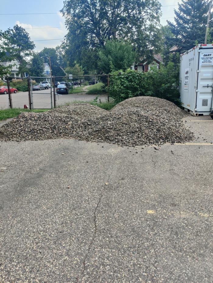 Pile of large gravel