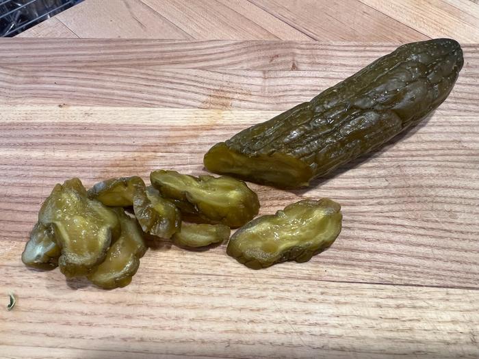 Cucumber nukazuke withdrawn after about a week.