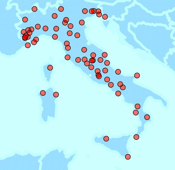 All the San Lorenzos in Italy...man, that's a lot!