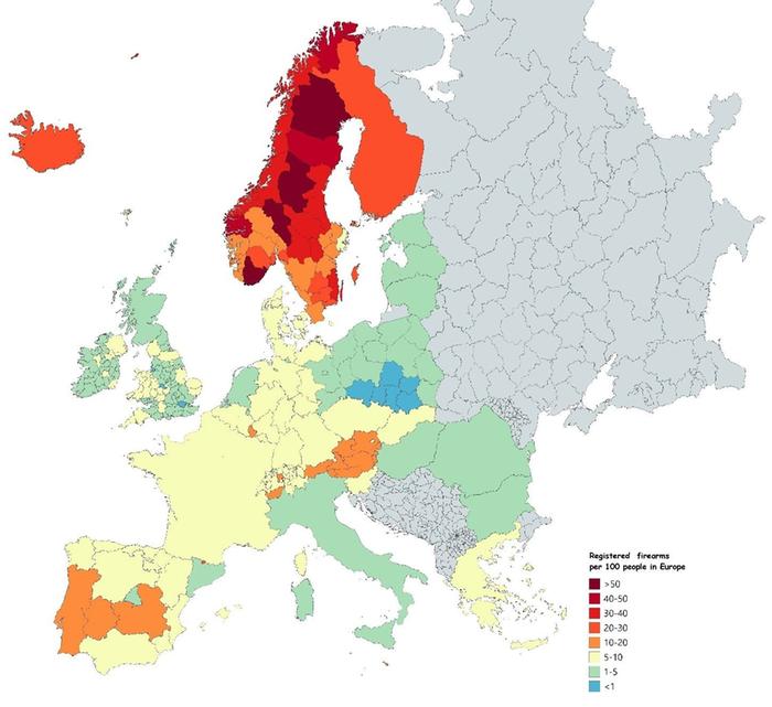 Per capita firearms.