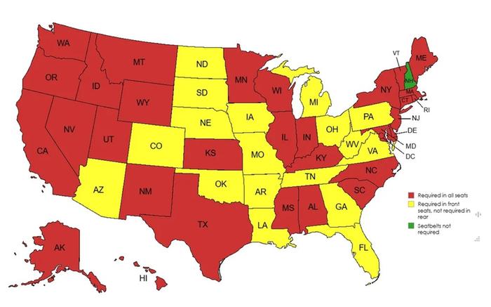Seat belt laws