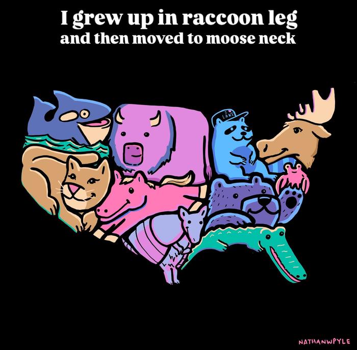 cute animal map