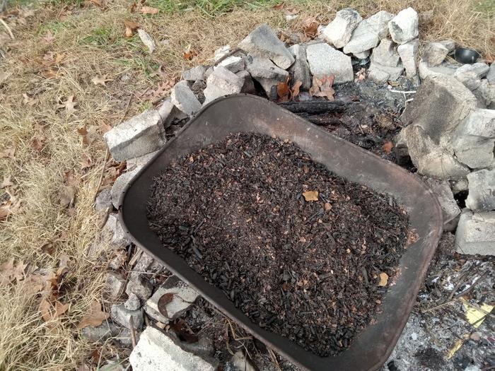 Turning sticks to char