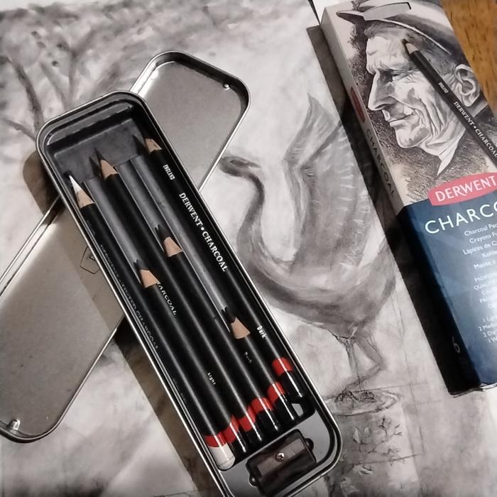 Derwent charcoal set well loved