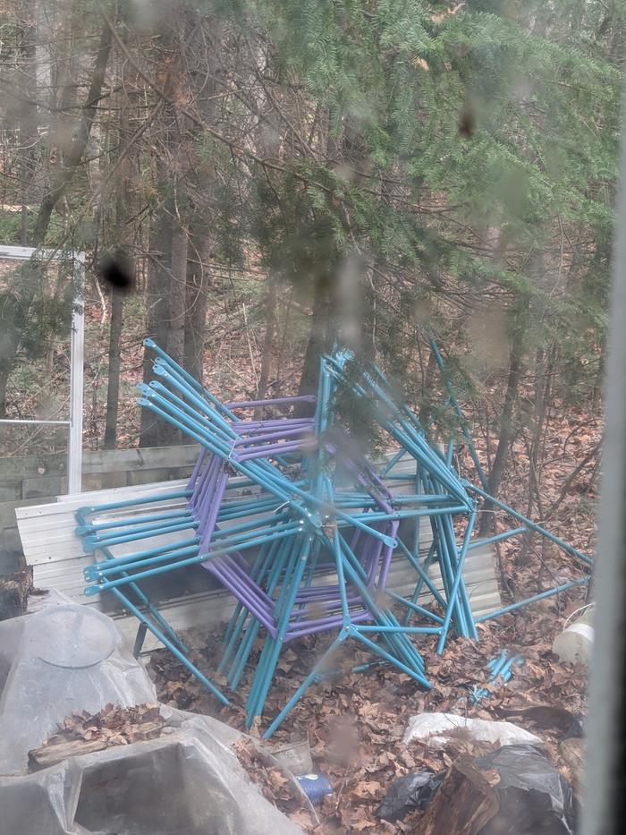 2 climbing domes disassembled 