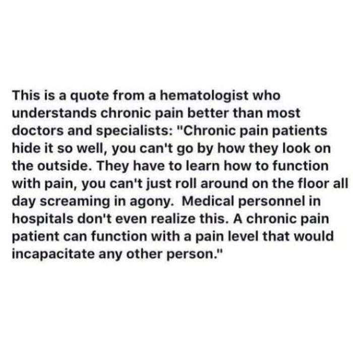 blurb about chronic pain sufferers