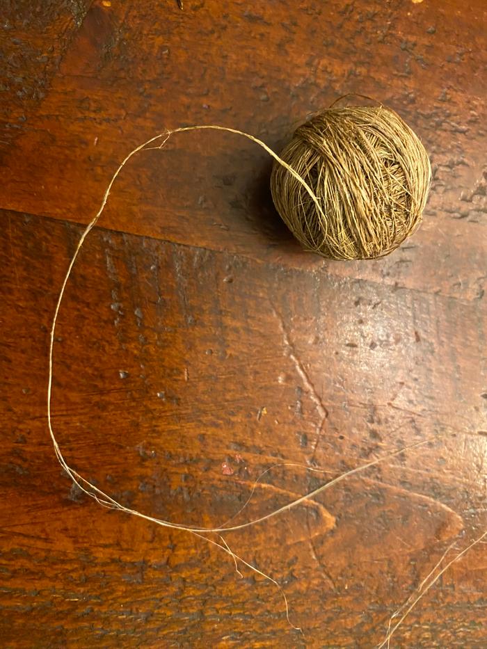 Spliced nettle thread