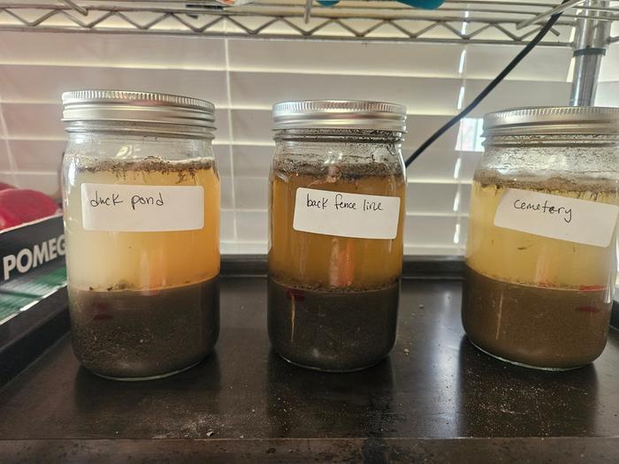 Failed soil tests, all with less than 10% clay