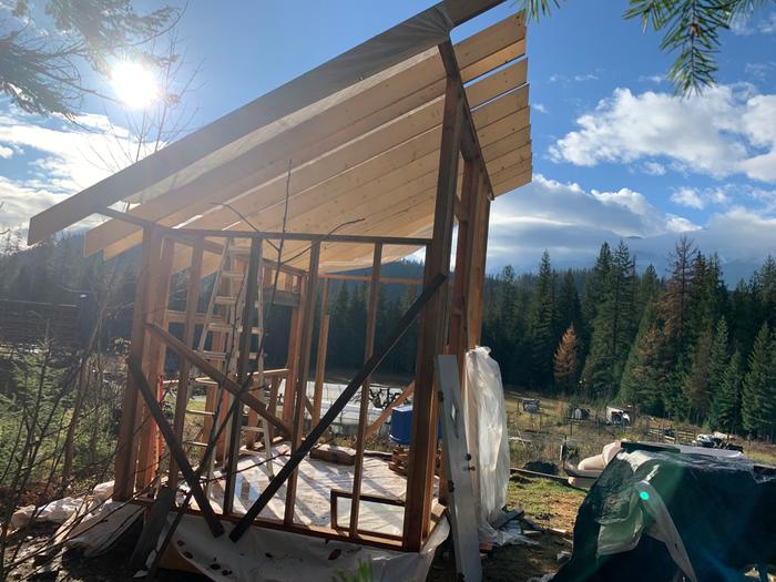 Roof venting with purlins for tiny house?