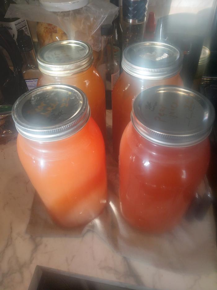 2 gallons of pear juice