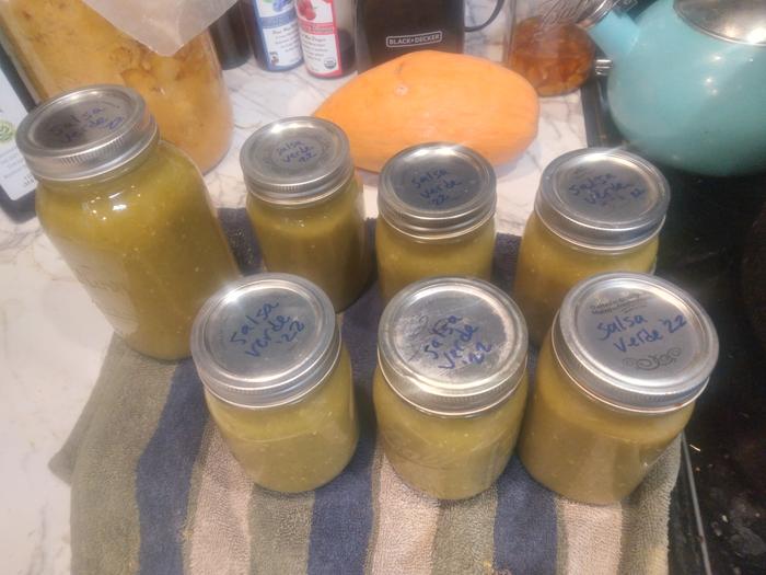 16 cups of salsa verde 