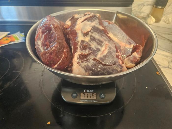 Weighed meat