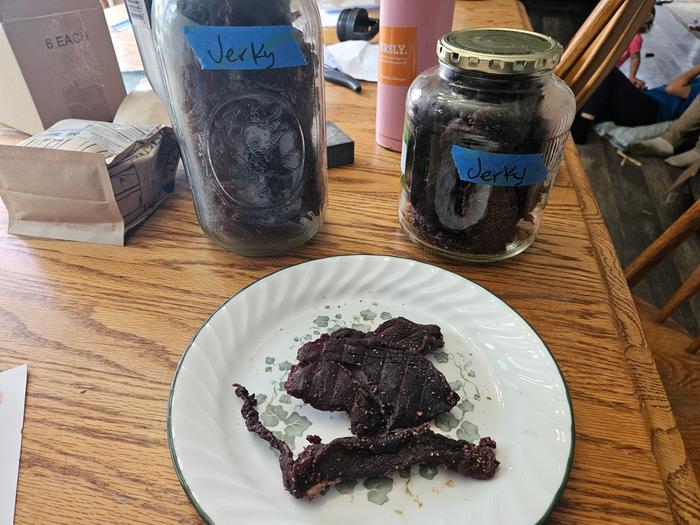 Finished jerky 