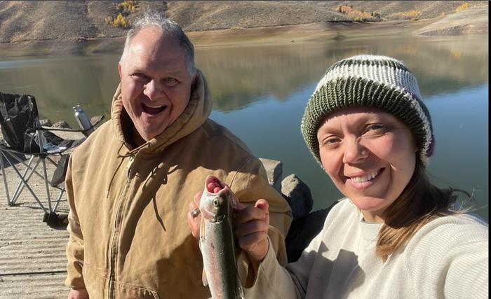 My Dad is a patient mentor, who loved watching me catch fish almost as much as reeling them in himself!