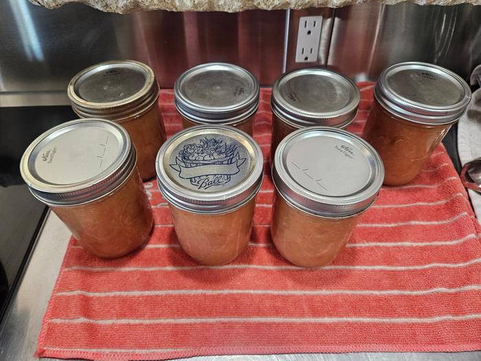 7 pints of applesauce