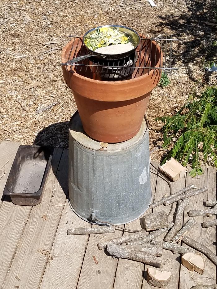 from smoke smudge pot to cooking with sticks