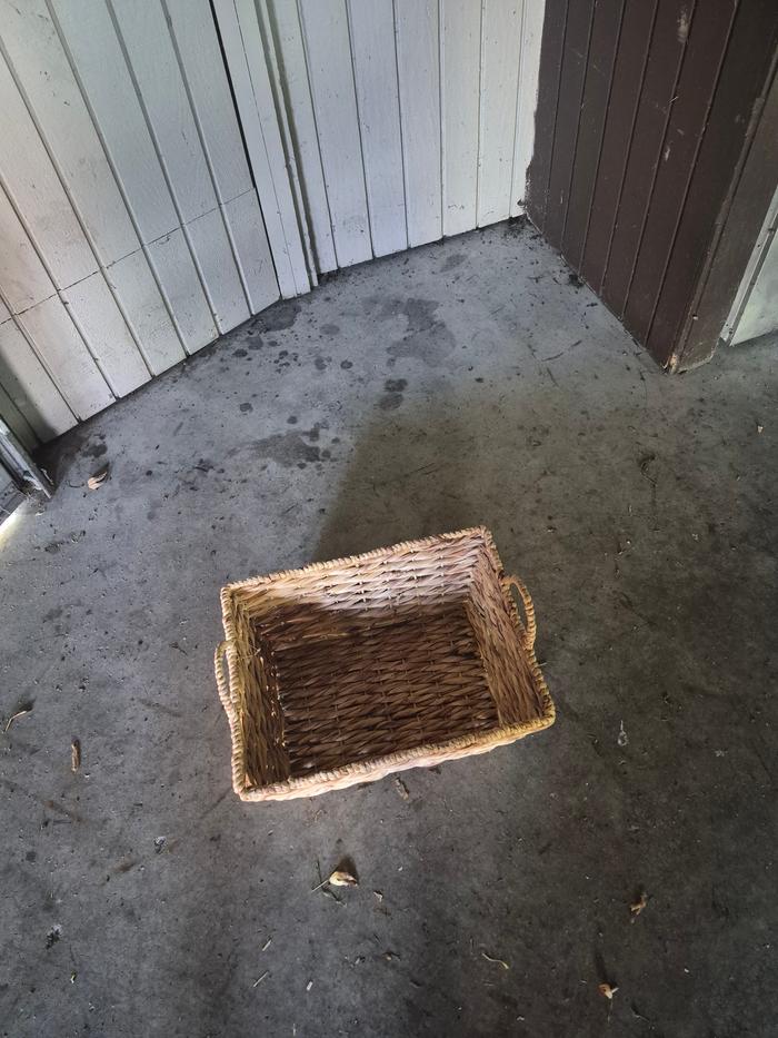 Cute basket ready for fire starting twists