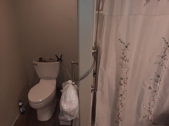 No hot water in the shower? Then I found a toilet supply line!
