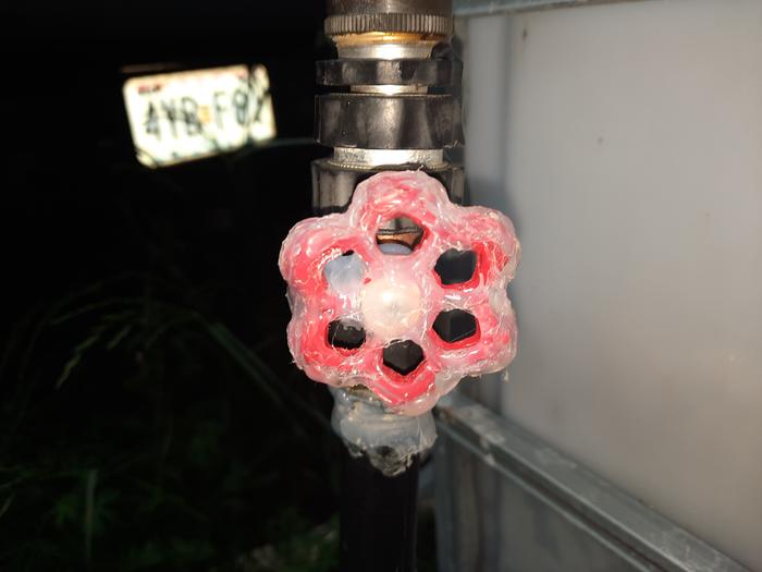 Hot glue for grippiness
