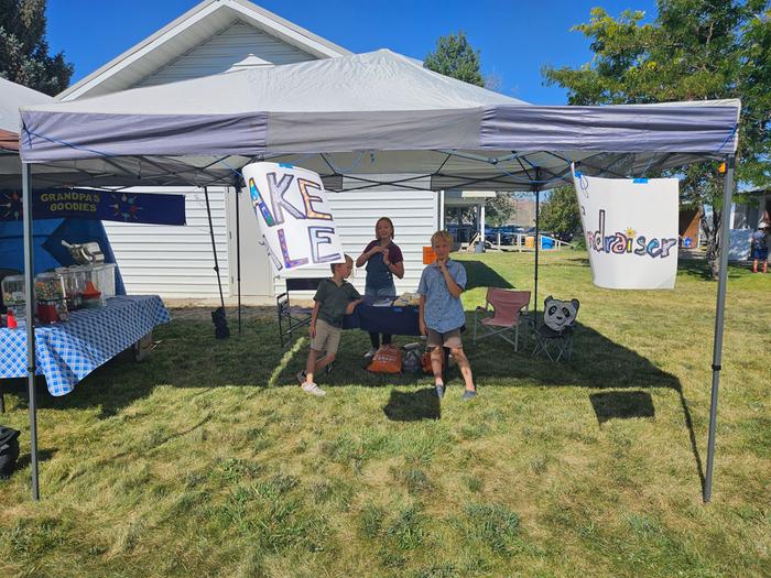 Booth at the county fair 