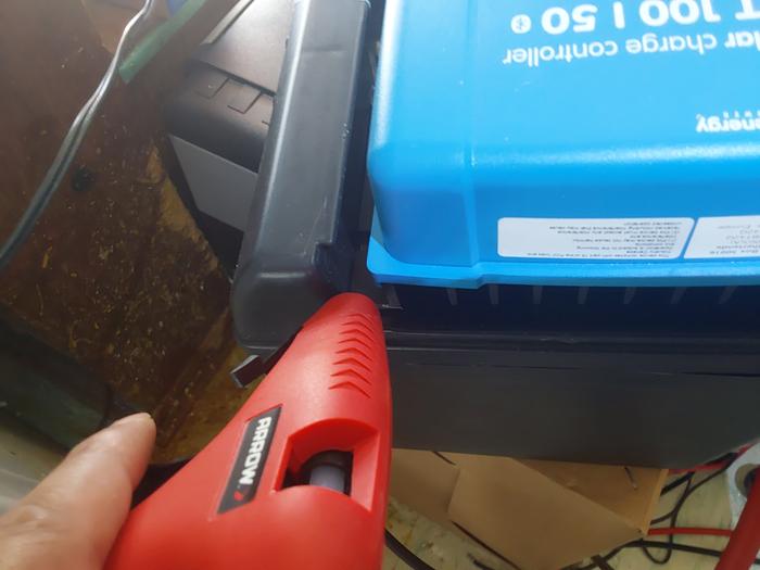 I found a hot glue gun! 