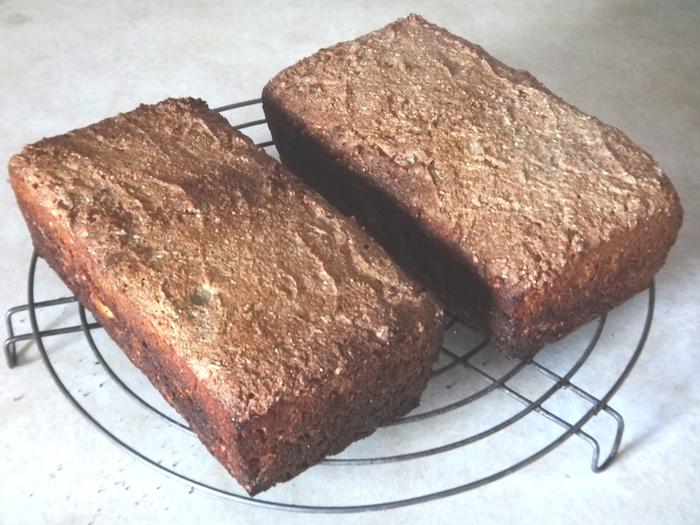 bread cooked inside stove firebox