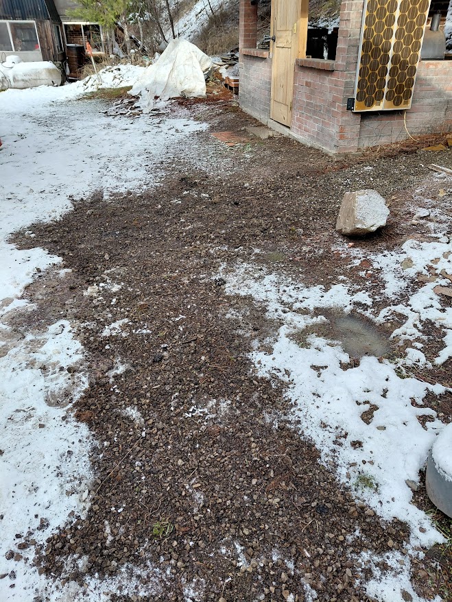 gravel on a soggy trail