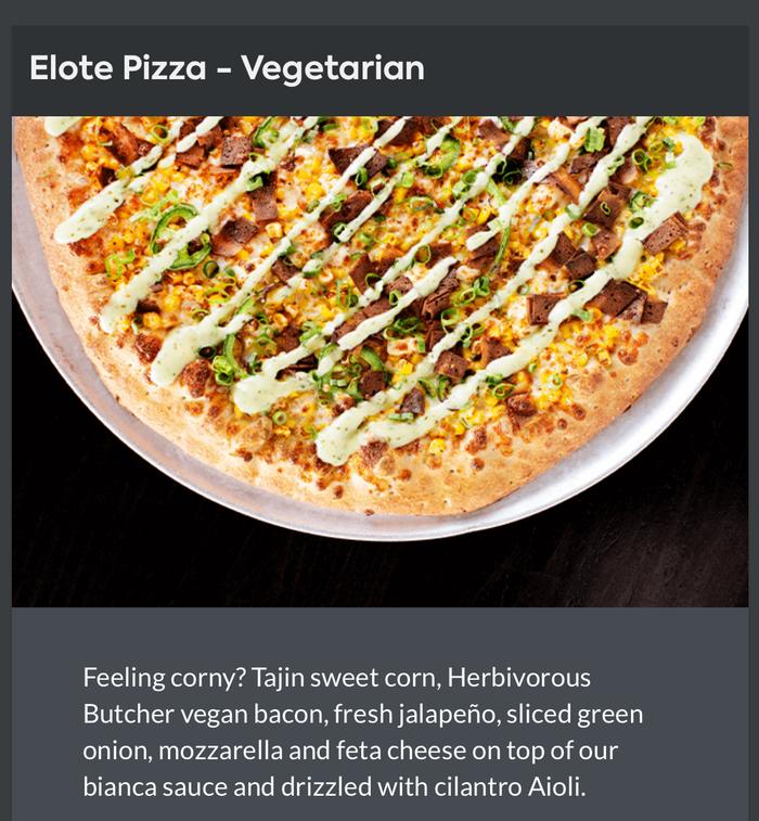 Pizza Luce elote pie