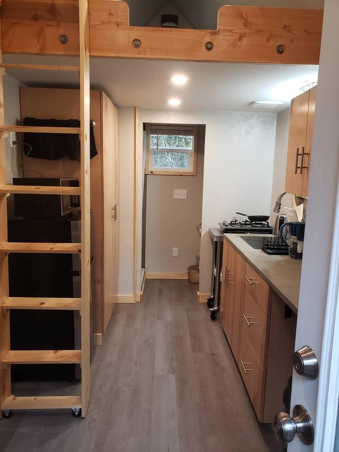 Inside Caretaker tiny home