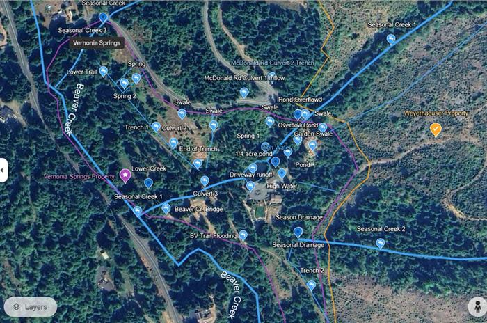 Satellite View of Property 