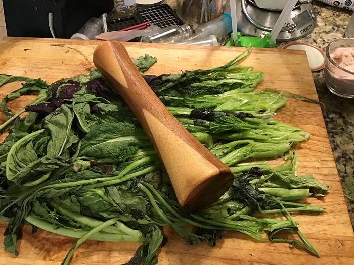 Pounding the stems