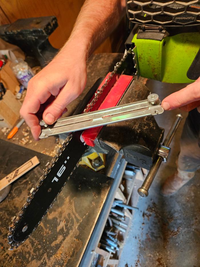 1st time sharpening a chainsaw