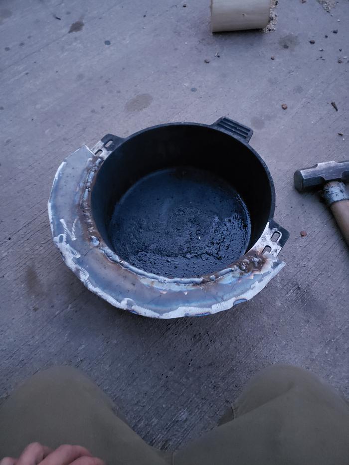 First half of the bone sauce pot improvement.