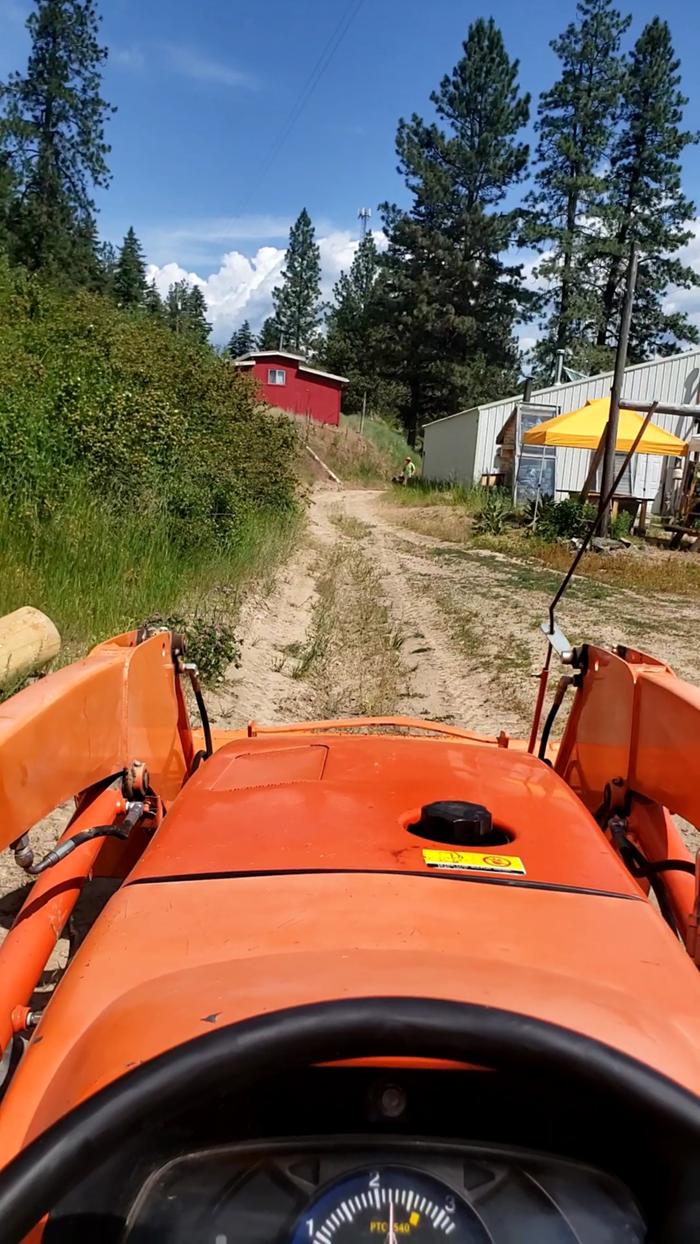 Tractor running