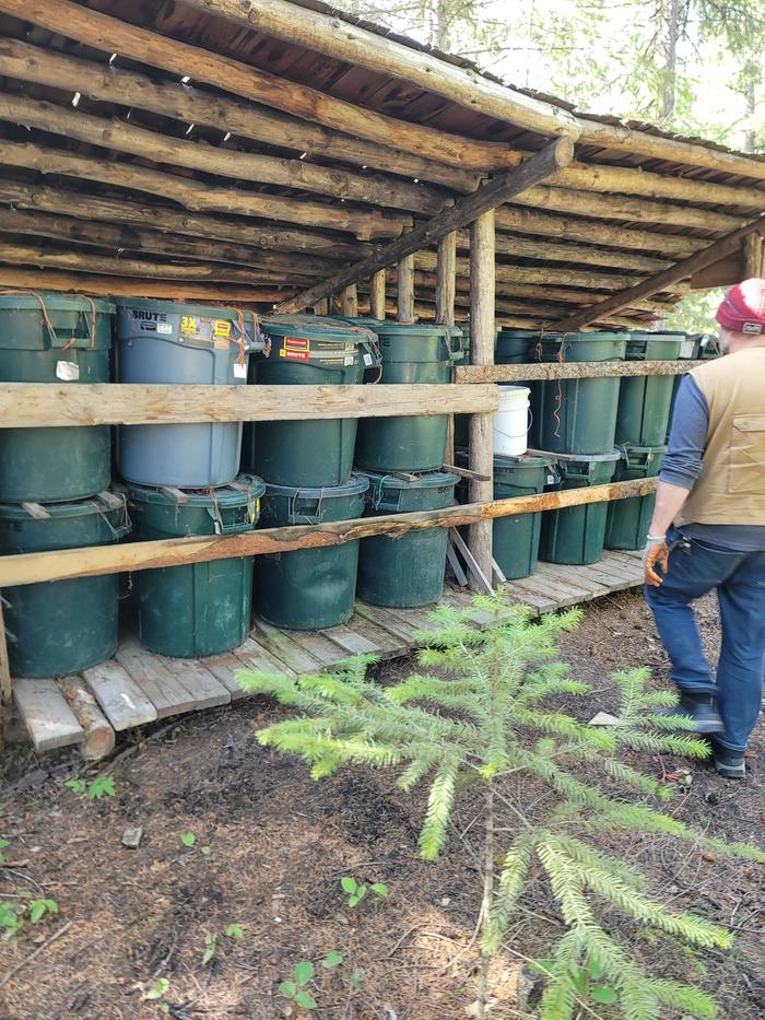 Almost a ton of willow candy at the warehouse