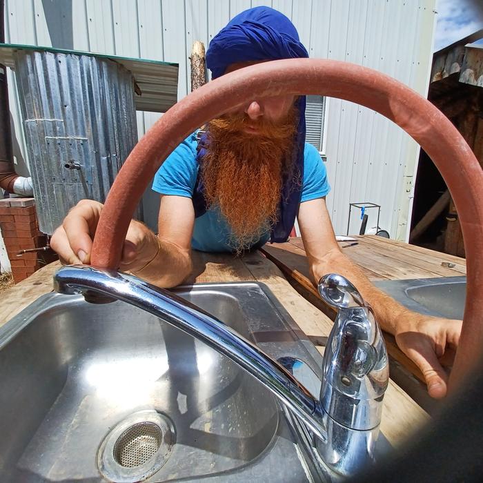 Attaching a hose to another faucet 