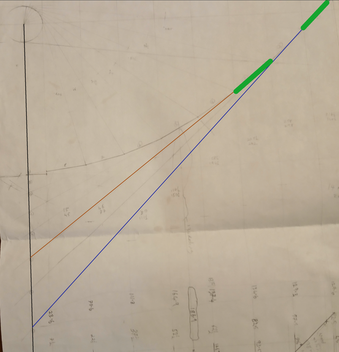 mirror no. 1 and no. 3 in green